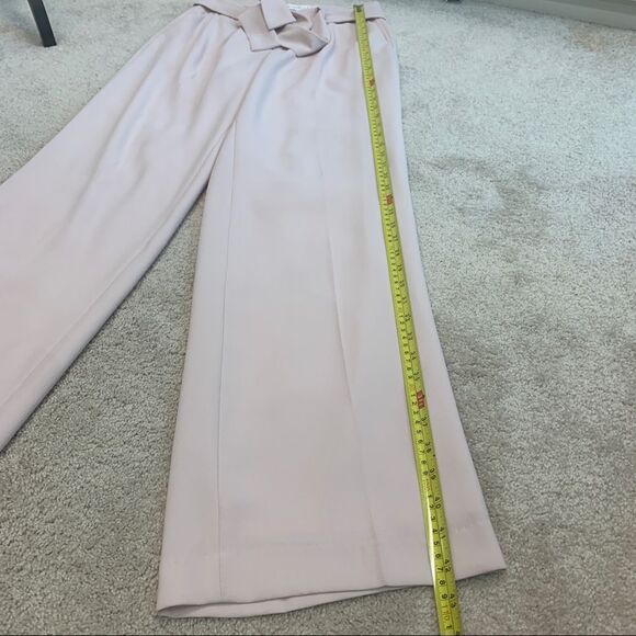 CONTEMPORAINE Simons pastel blush pink pants tie waist Sz 2 - Picture 8 of 10